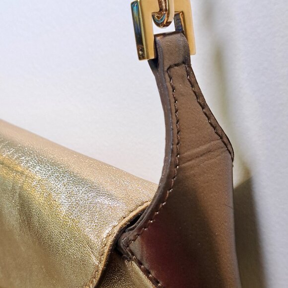 Authentic Gucci Gold Handbag - Picture 5 of 13